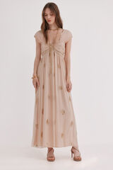 Hoss Intropia Aurora. Embroidered dress Pink