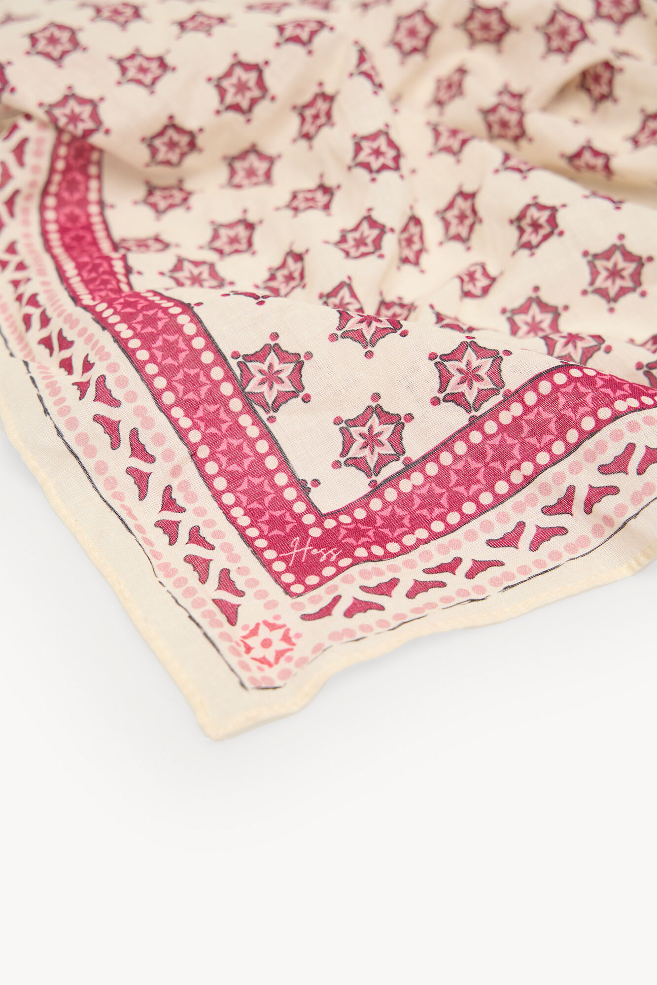 Hoss Intropia Miranda. Fular bandana estampada rojo