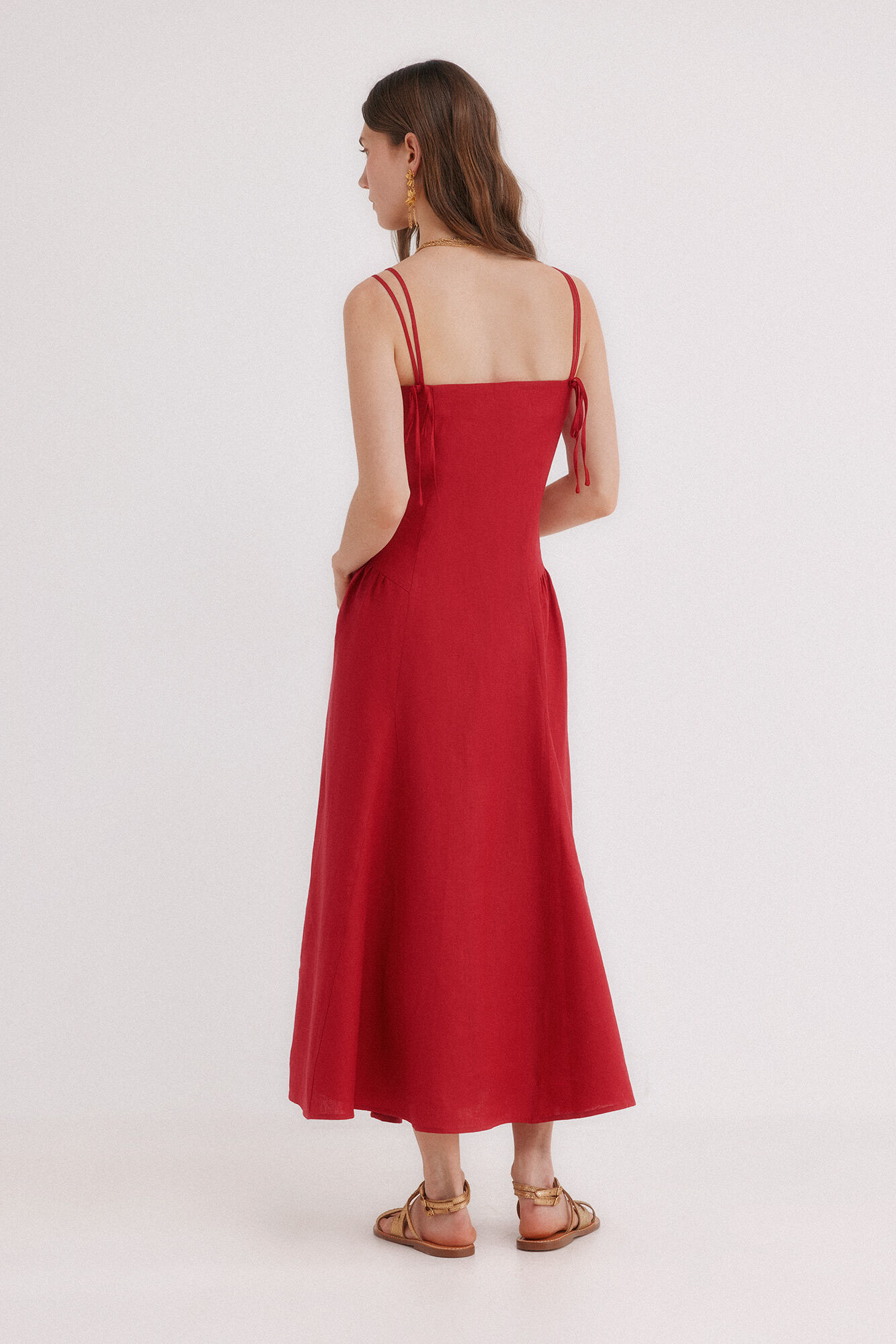 Hoss Intropia Red midi dress AILIN Red