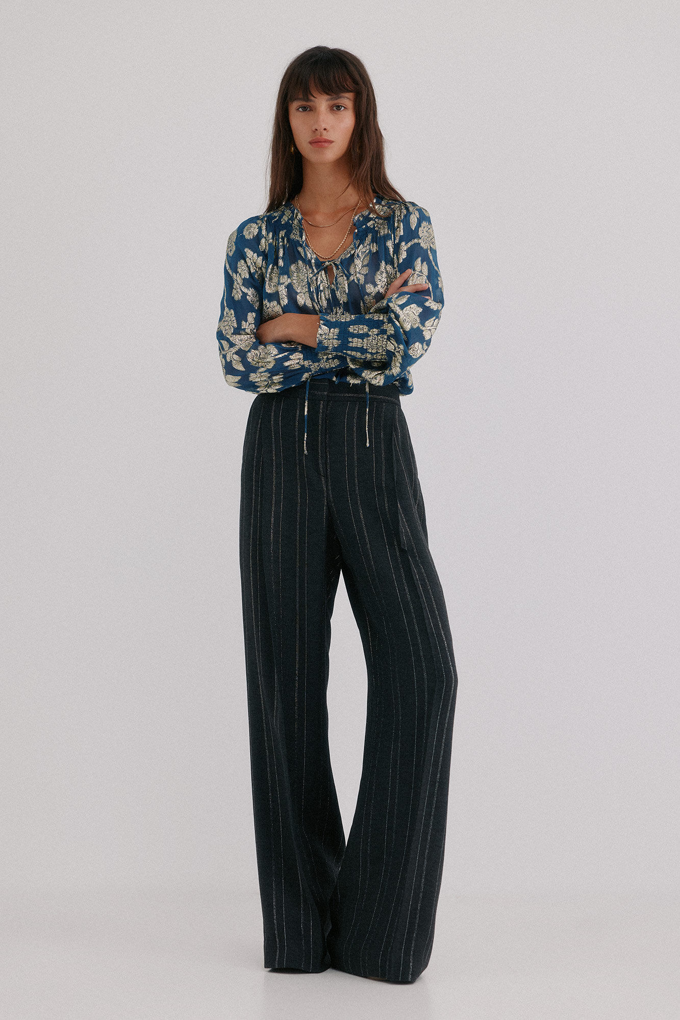 Hoss Intropia Pietra. Pantal&oacute;n a rayas