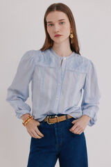 Hoss Intropia Clara romantic blouse Blue