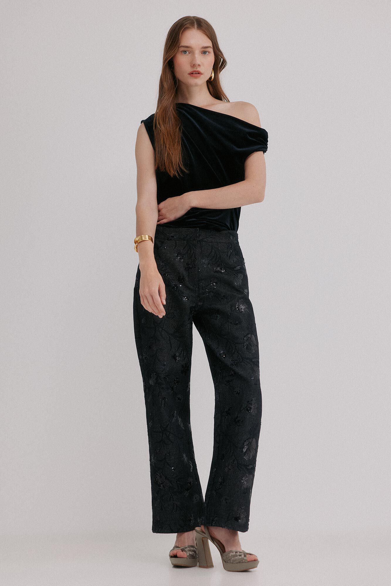 Hoss Intropia Becca. Jeans bordado