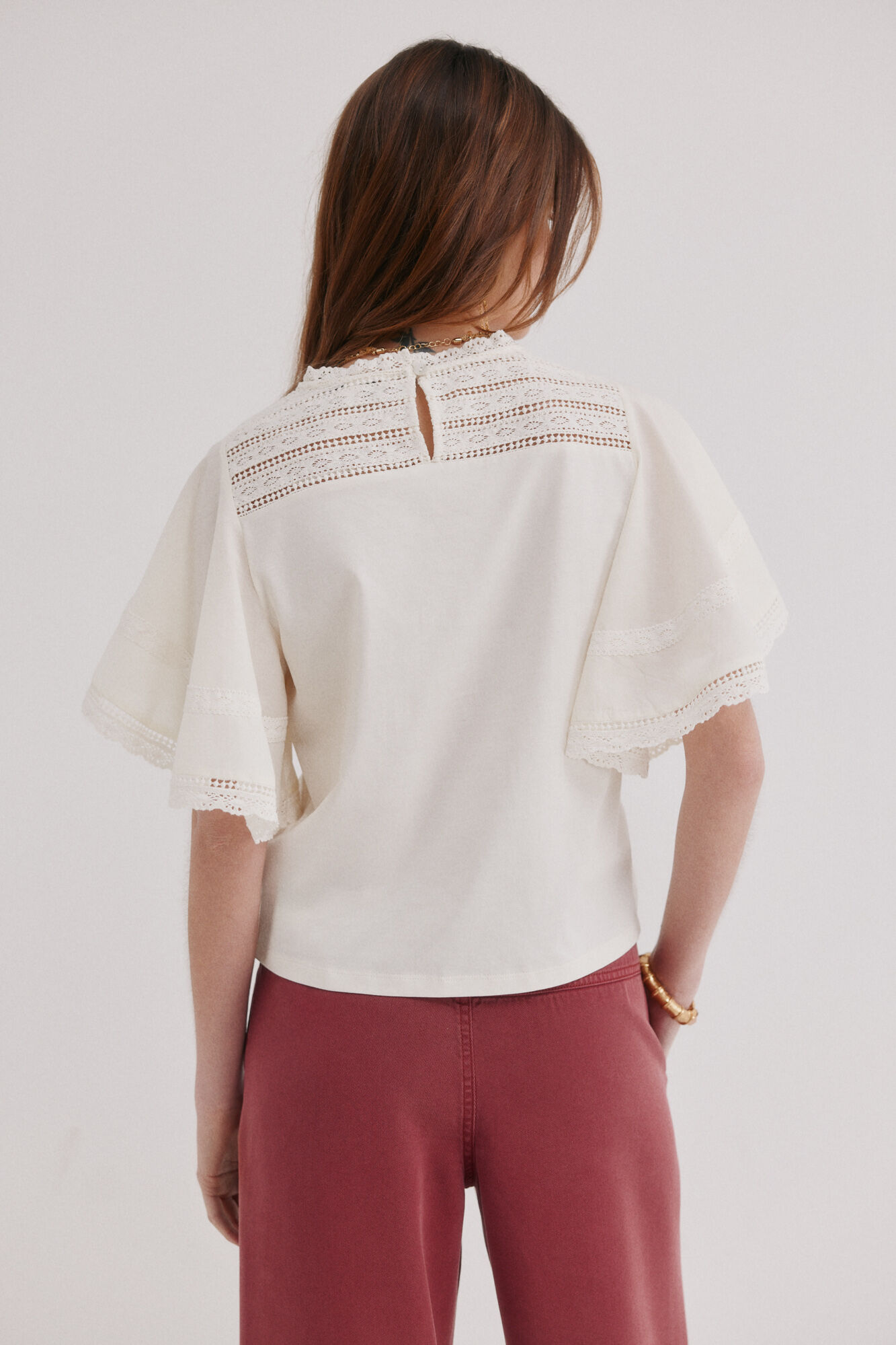Hoss Intropia Mafalda. Camiseta escote redondo Beige