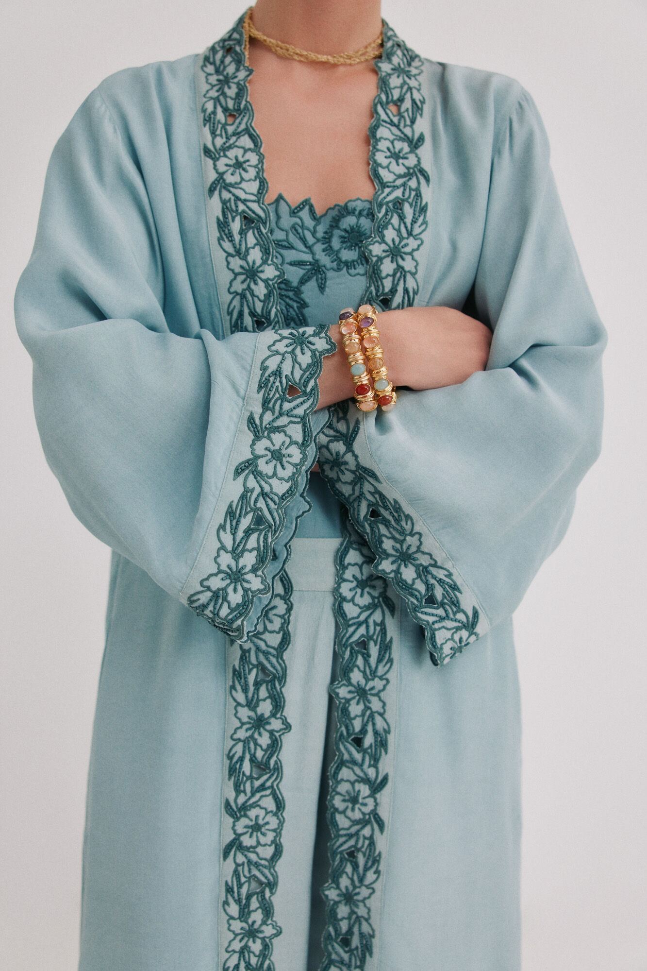 Hoss Intropia Katrina. Long kimono Blue