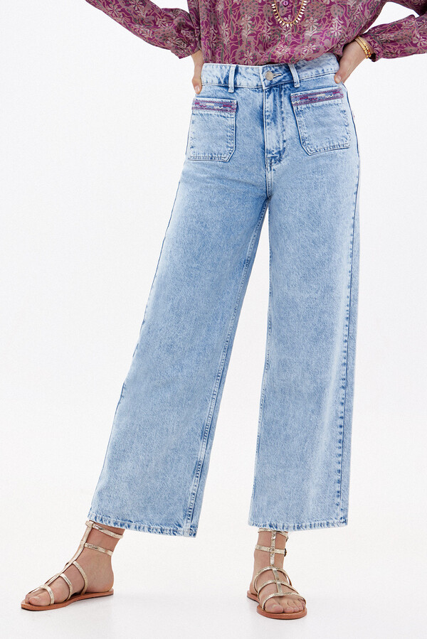 Hoss Intropia Olimpia. Straight jeans with pockets Blue