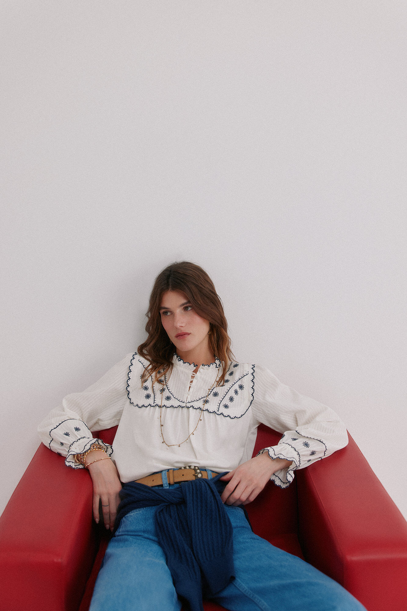 Hoss Intropia Melisa. Camiseta bordada