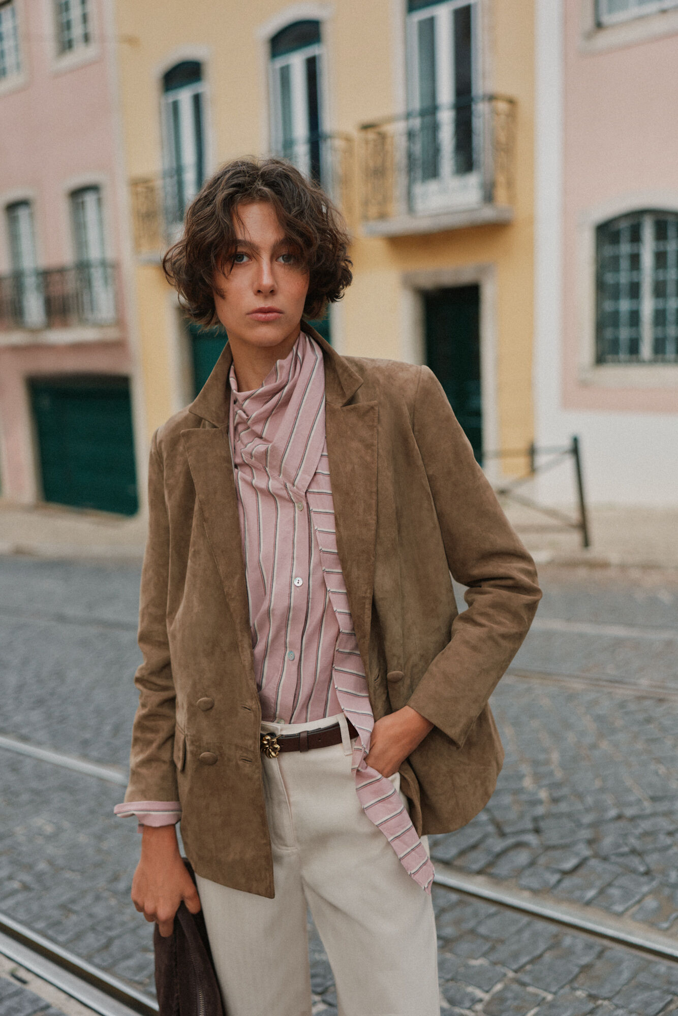 Hoss Intropia Fiore. Leather jacket
