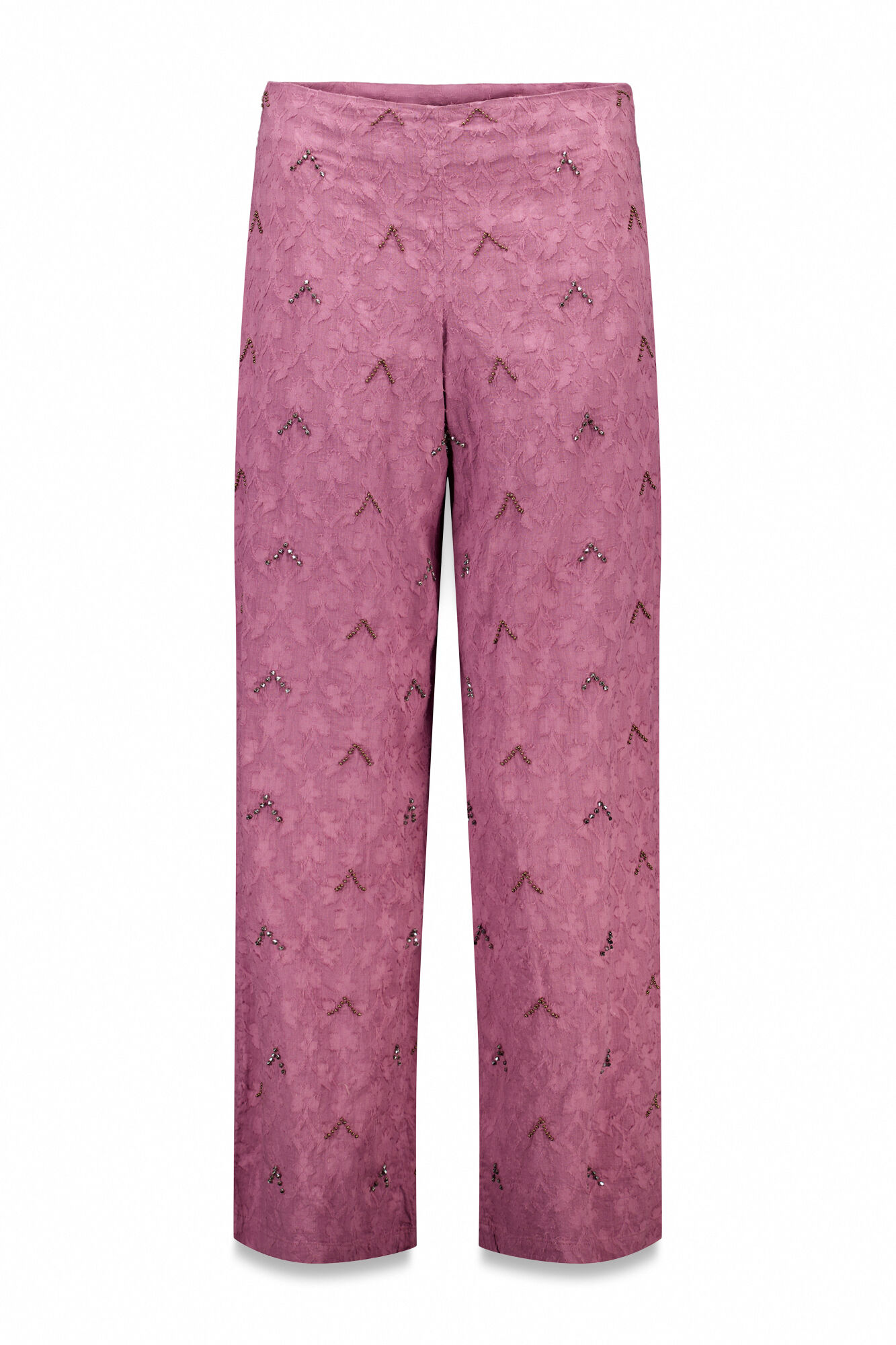 Hoss Intropia Paulina. Jacquard trousers Pink