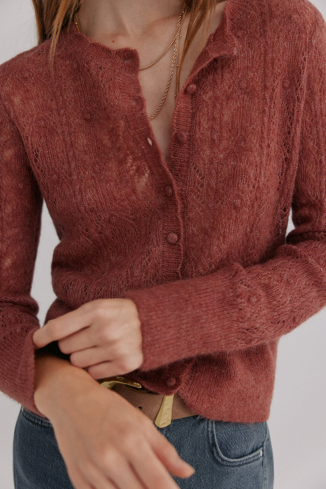 Hoss Intropia In&eacute;s. C&aacute;rdigan calado