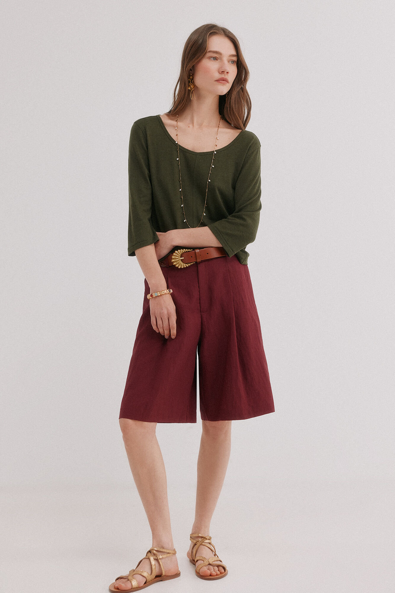 Hoss Intropia Mona. T-shirt gola redonda