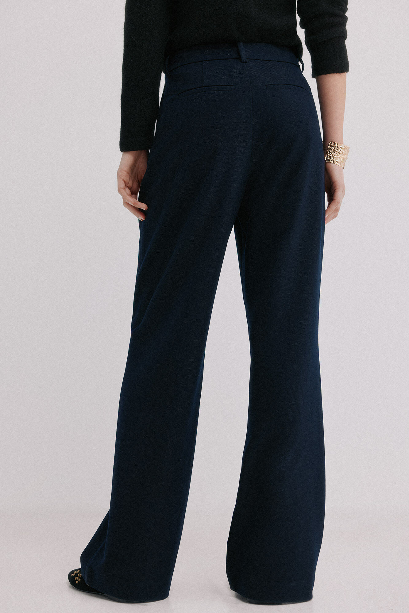 Hoss Intropia Peggy. Pantalones con pliegues Azul marino