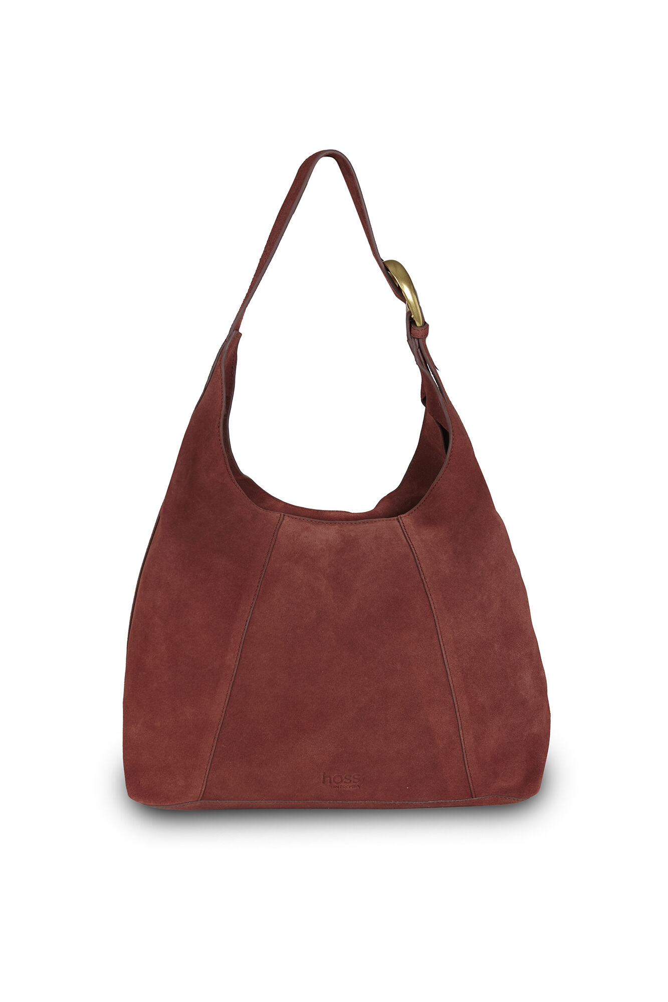 Hoss Intropia Nicole. Bolso hobo de serraje Rosa