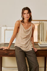 Hoss Intropia Colette. Romantic top Gray