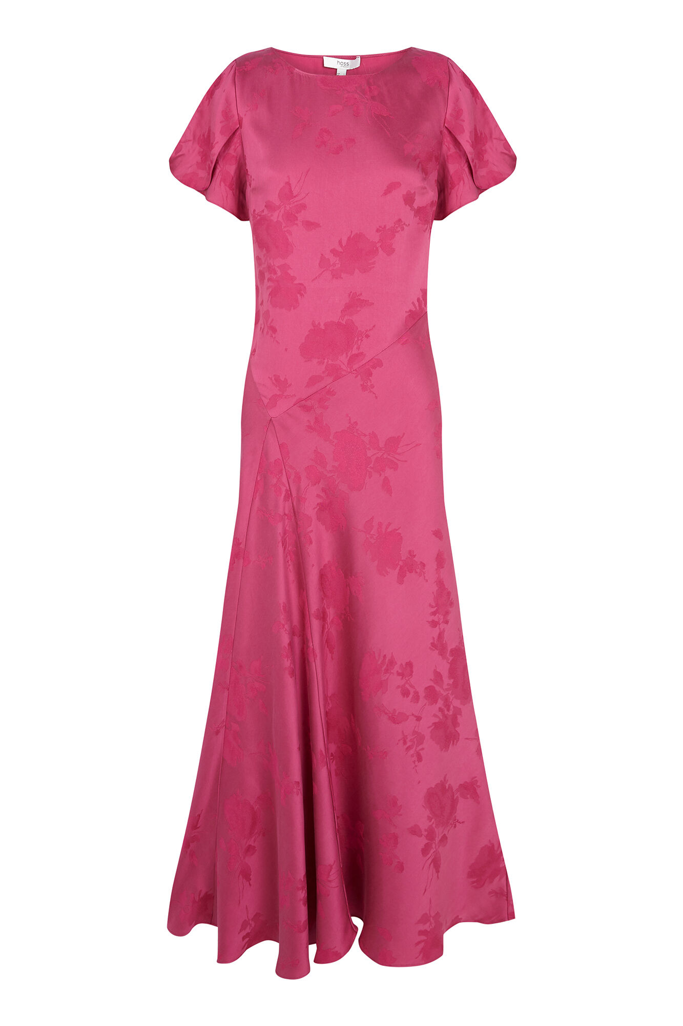 Hoss Intropia Aina. Vestido jacquard Rosa