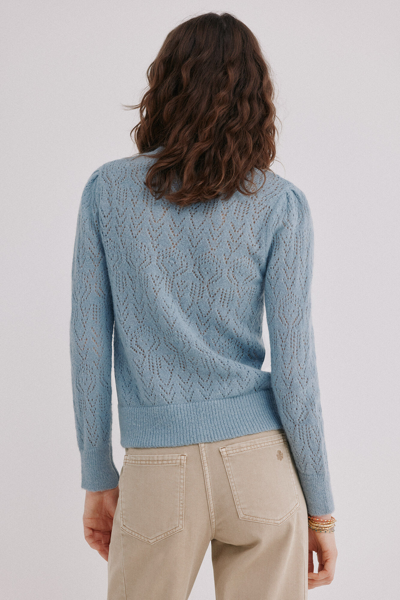 Hoss Intropia Openwork jumper Ibbie Blue