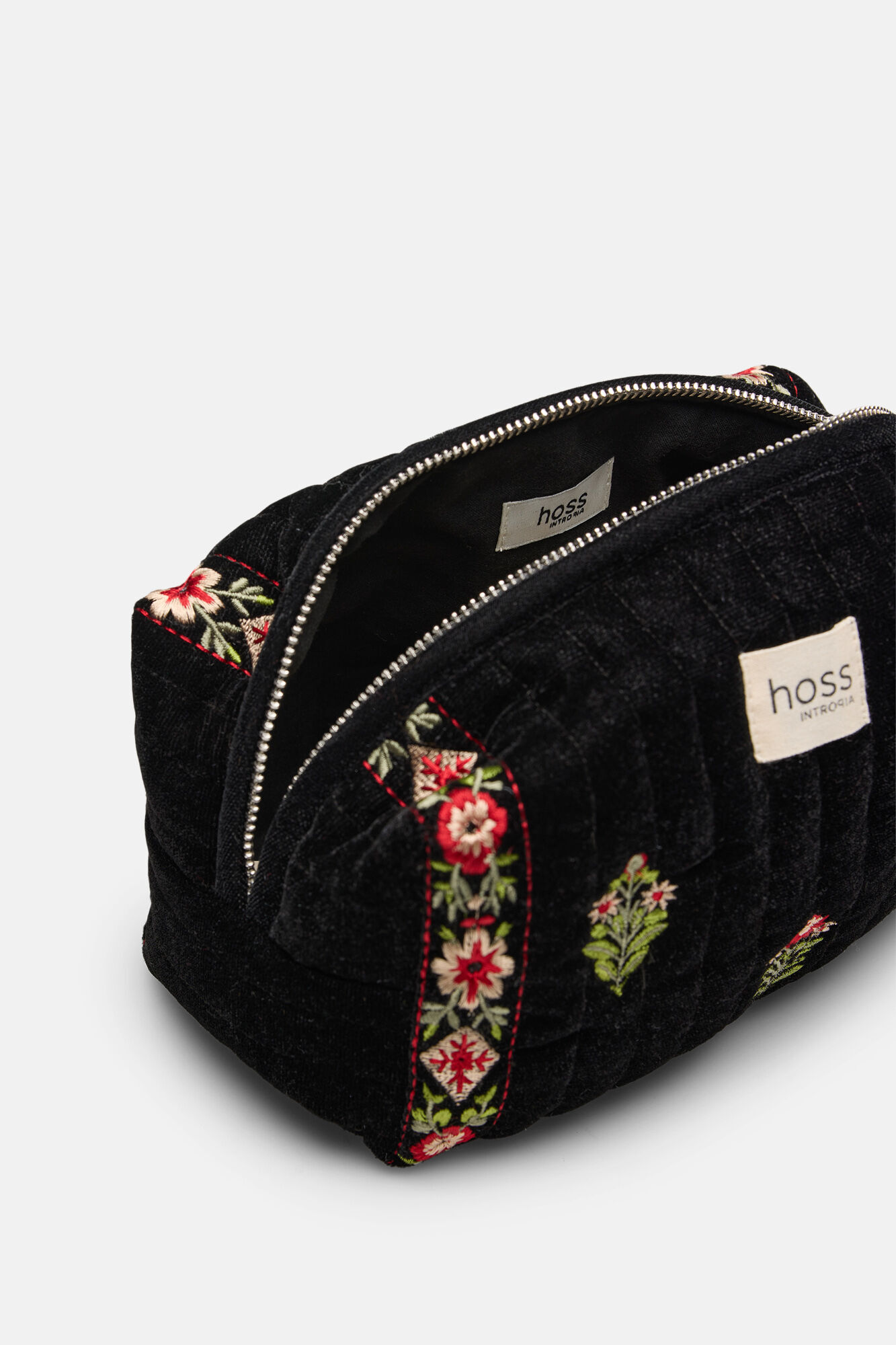 Hoss Intropia Larisa. Neceser terciopelo bordado