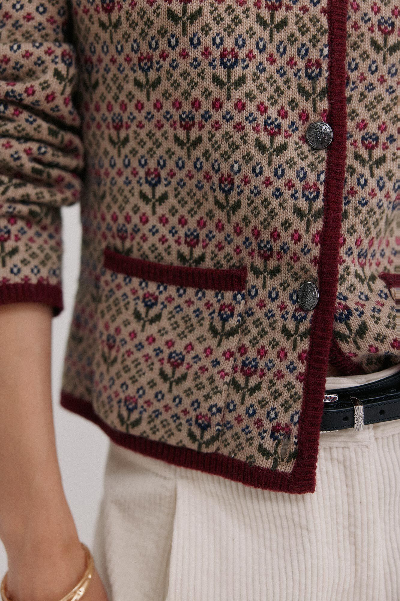 Hoss Intropia Isela. C&aacute;rdigan jacquard Multicolor