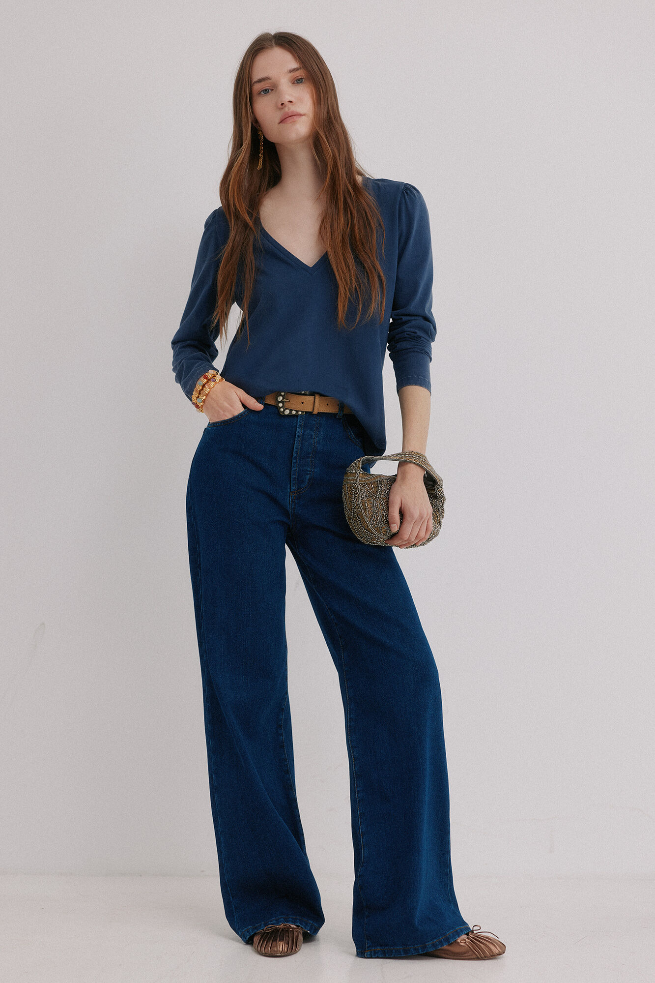 Hoss Intropia Mabel. Camiseta efecto lavado