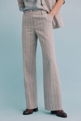 Hoss Intropia Penny. Pantal&oacute;n a rayas Gris