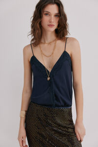 Hoss Intropia Cristina. Top lencero