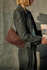 Hoss Intropia Nahia. Beaded bag Burgundy