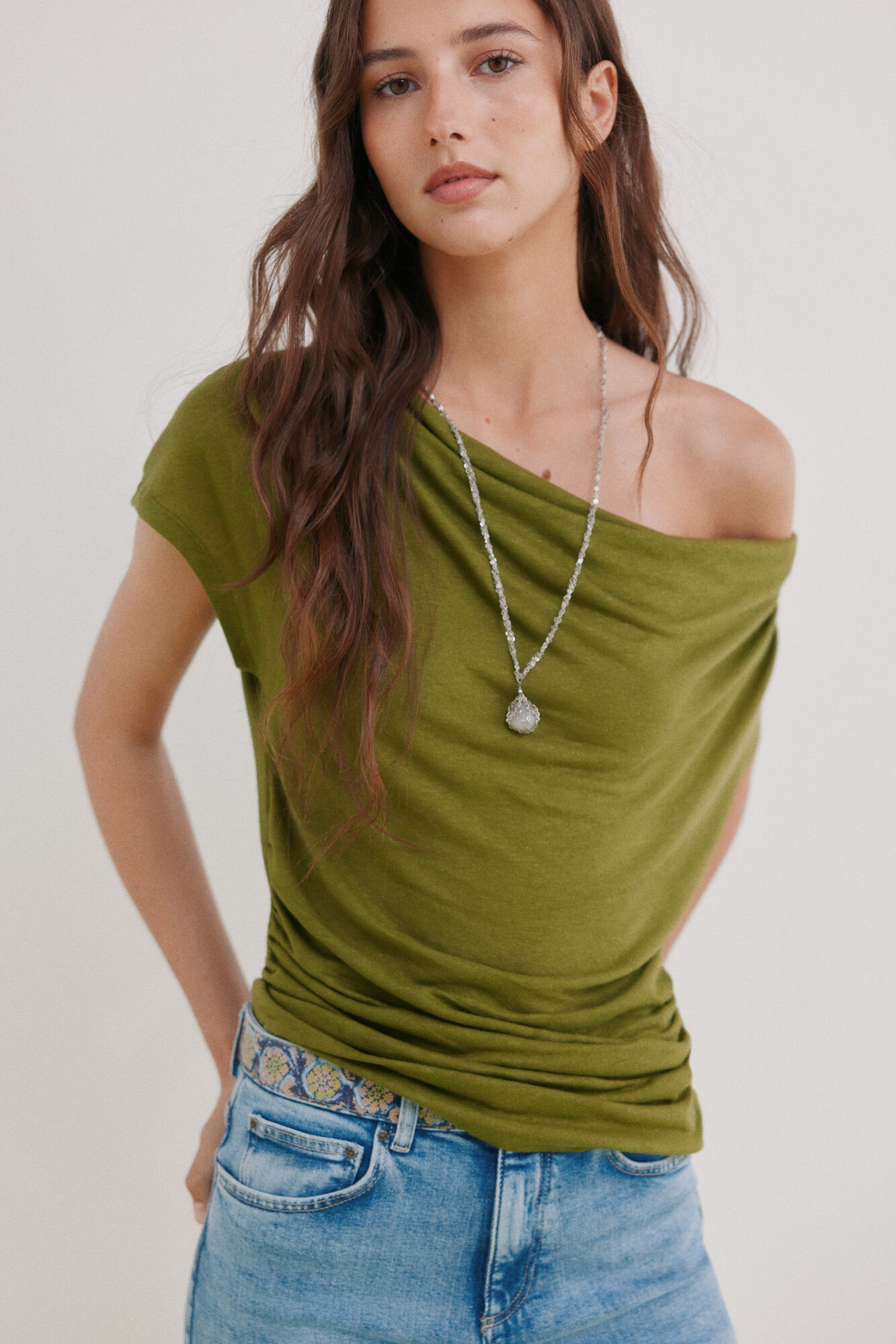 Hoss Intropia Madeline. Camiseta drapeada