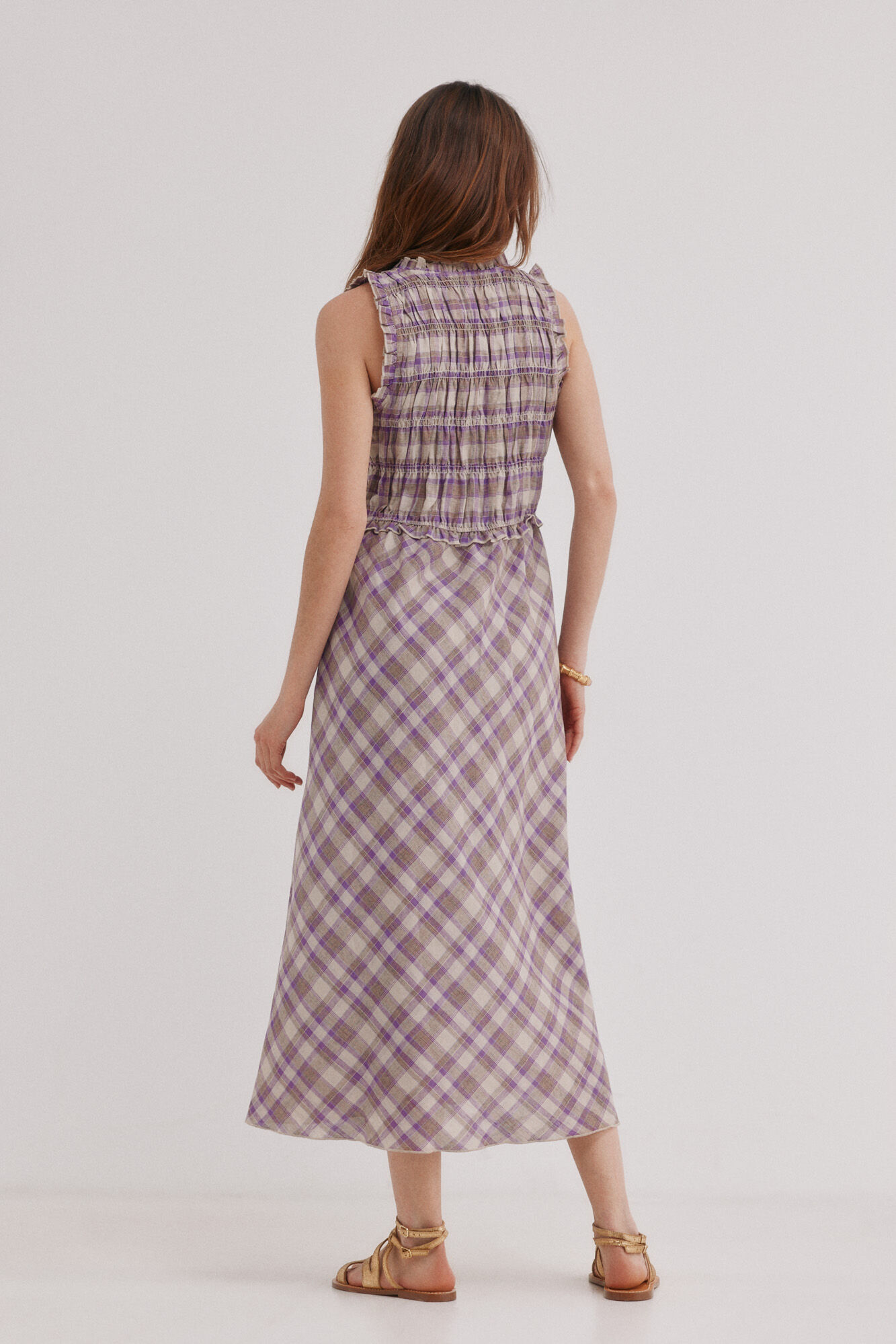 Hoss Intropia Ashley. Vestido xadrez Multicolorido