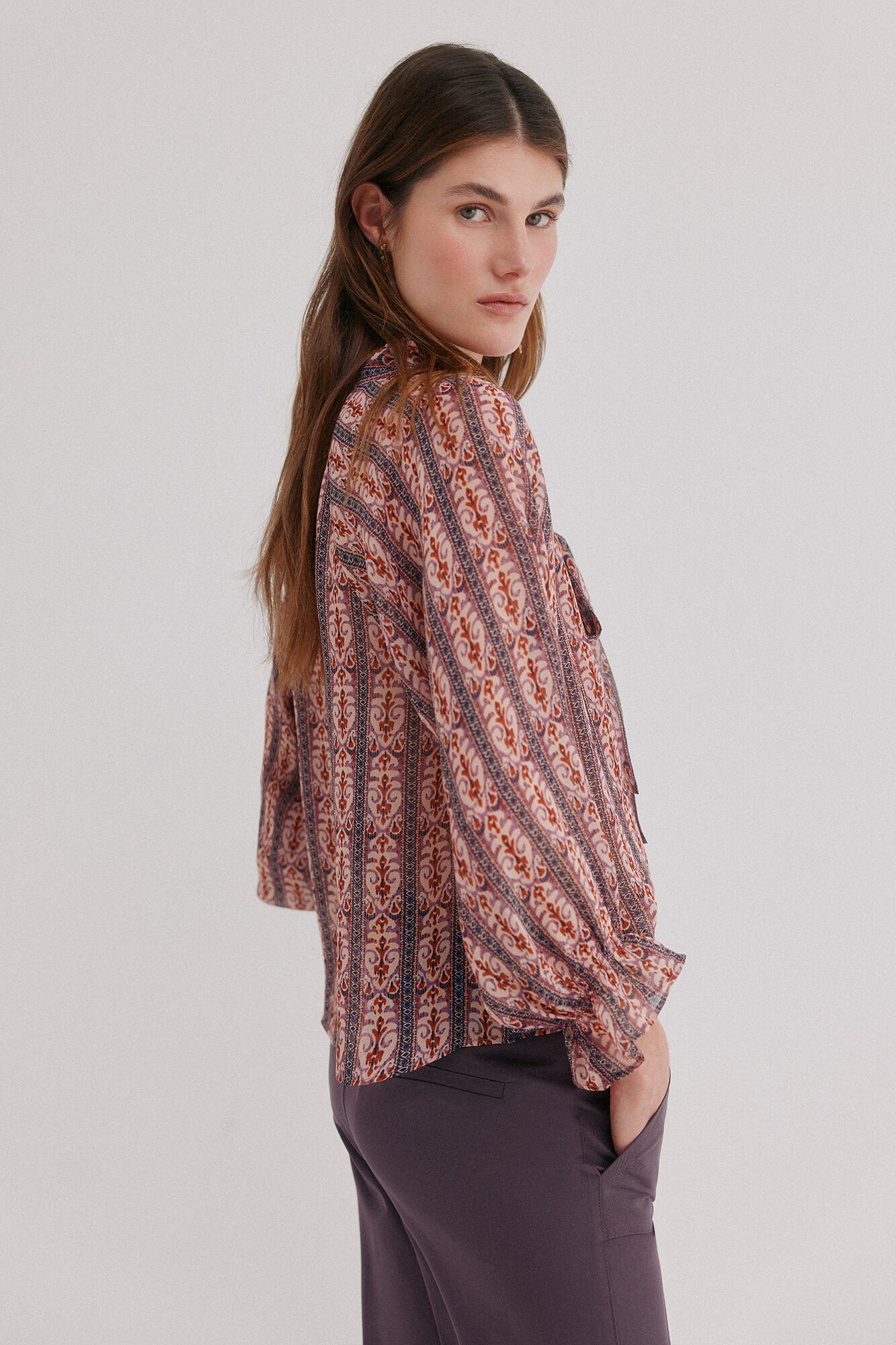 Hoss Intropia Camino. Blusa estampada Rosa