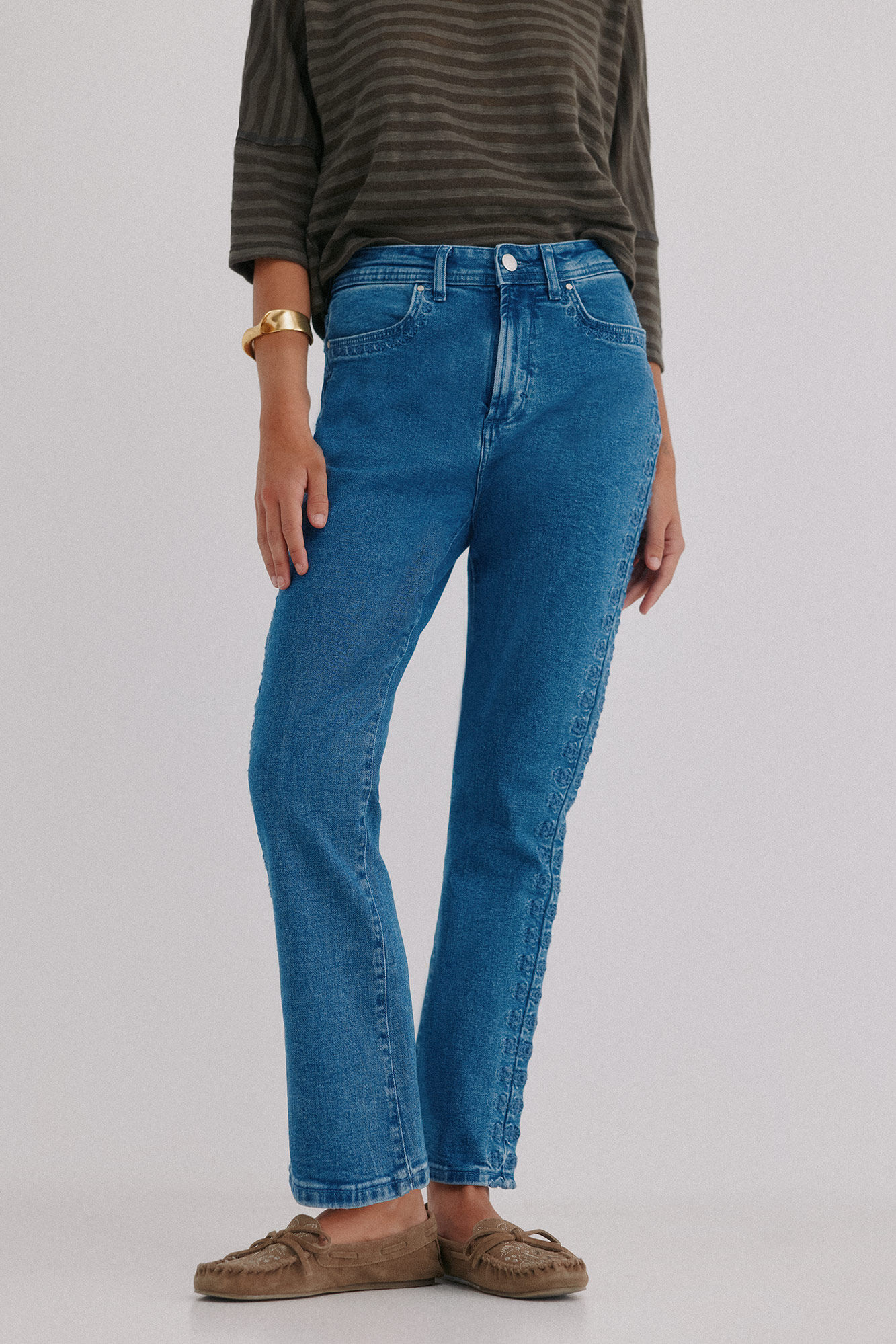 Hoss Intropia Bernadete. Cal&ccedil;a jeans bootcut Azul