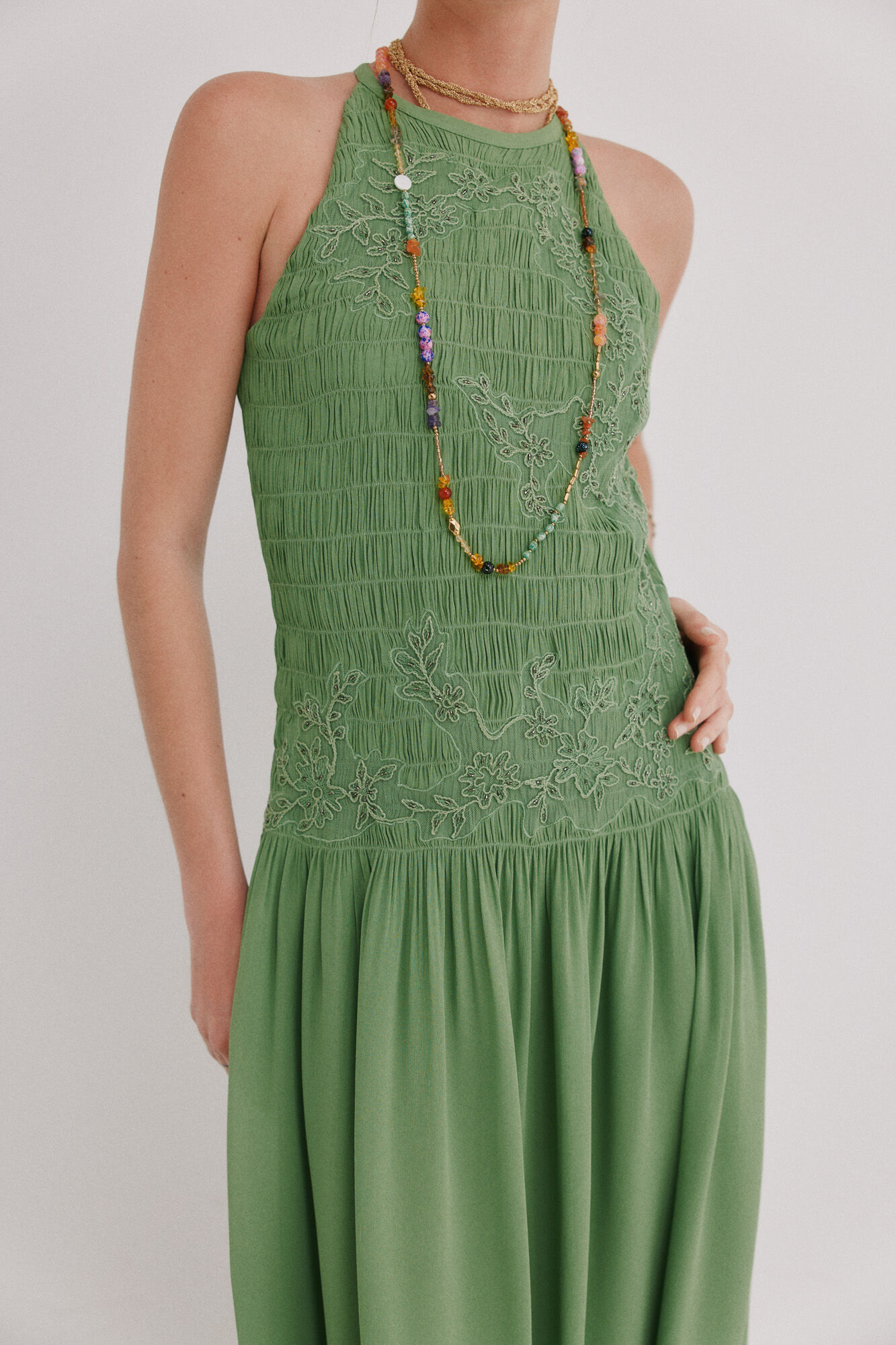 Hoss Intropia Adara. Fluid dress Green