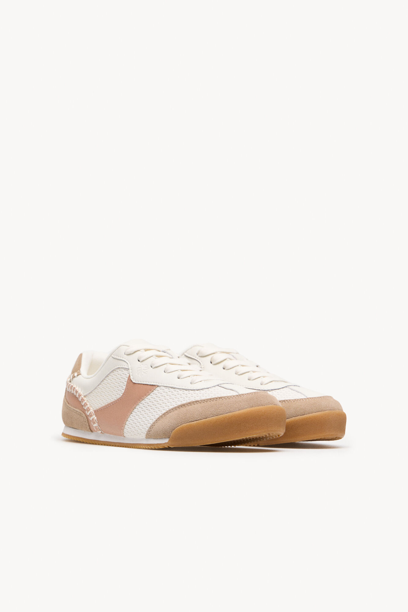 Hoss Intropia Split leather sneaker Mia Pink