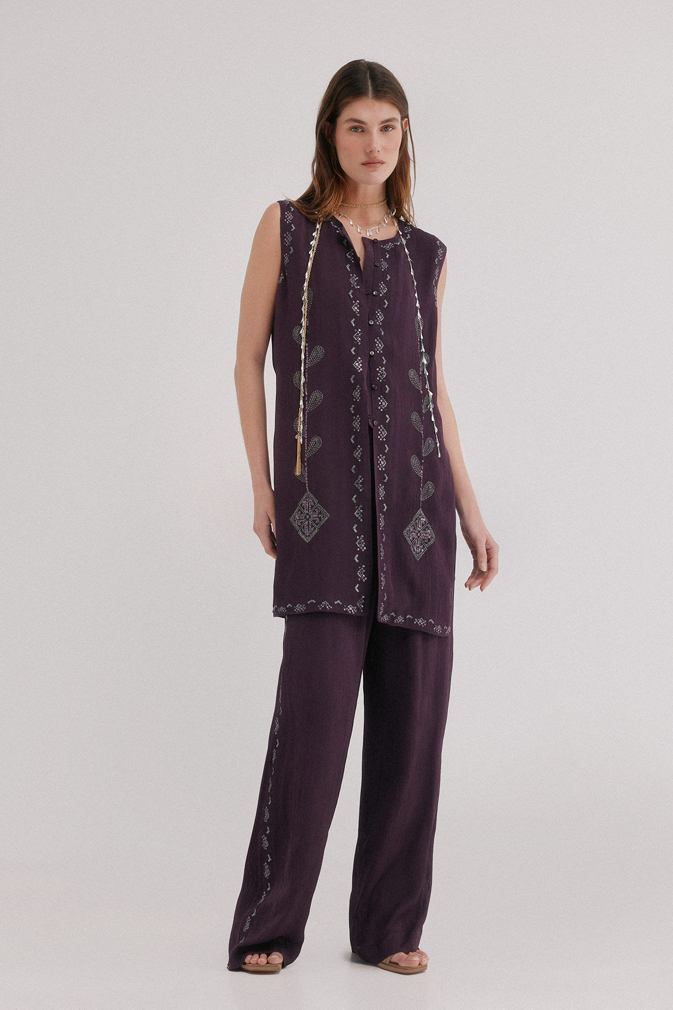 Hoss Intropia Prisca. Cal&ccedil;a bordada