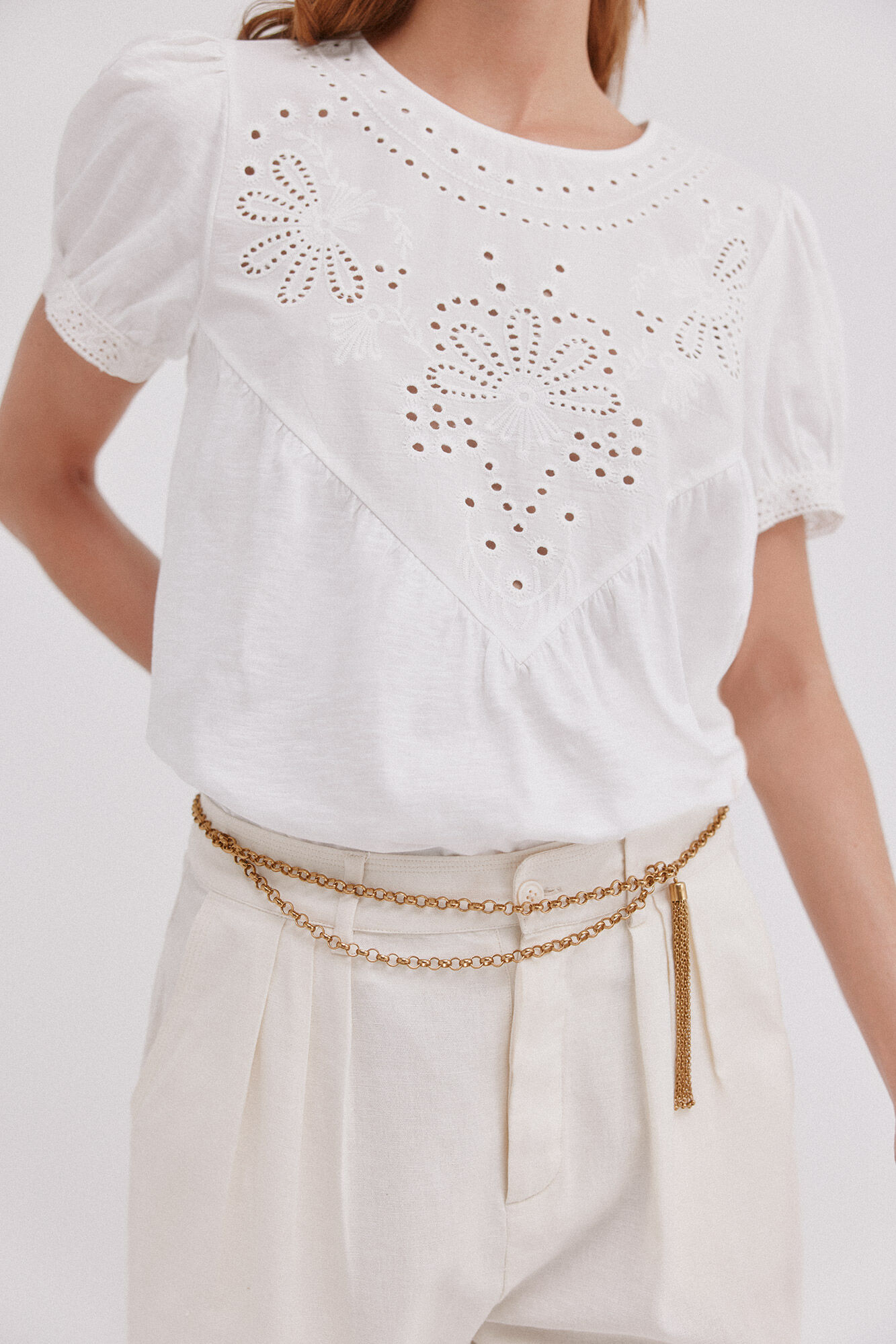 Hoss Intropia Mar&iacute;a. Romantic T-shirt White