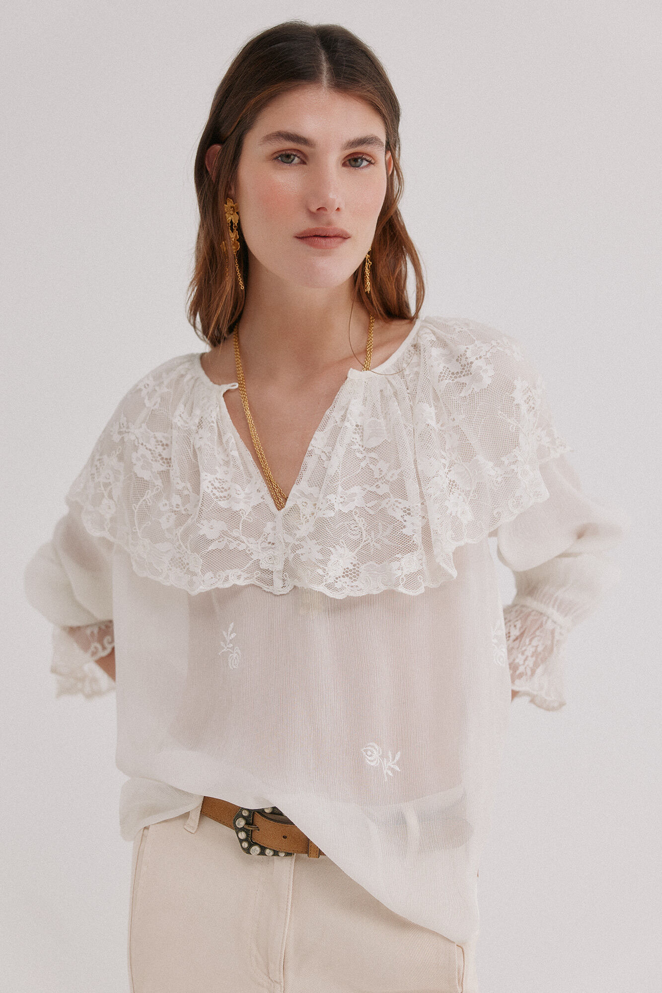 Hoss Intropia Catalina. Blusa rom&aacute;ntica