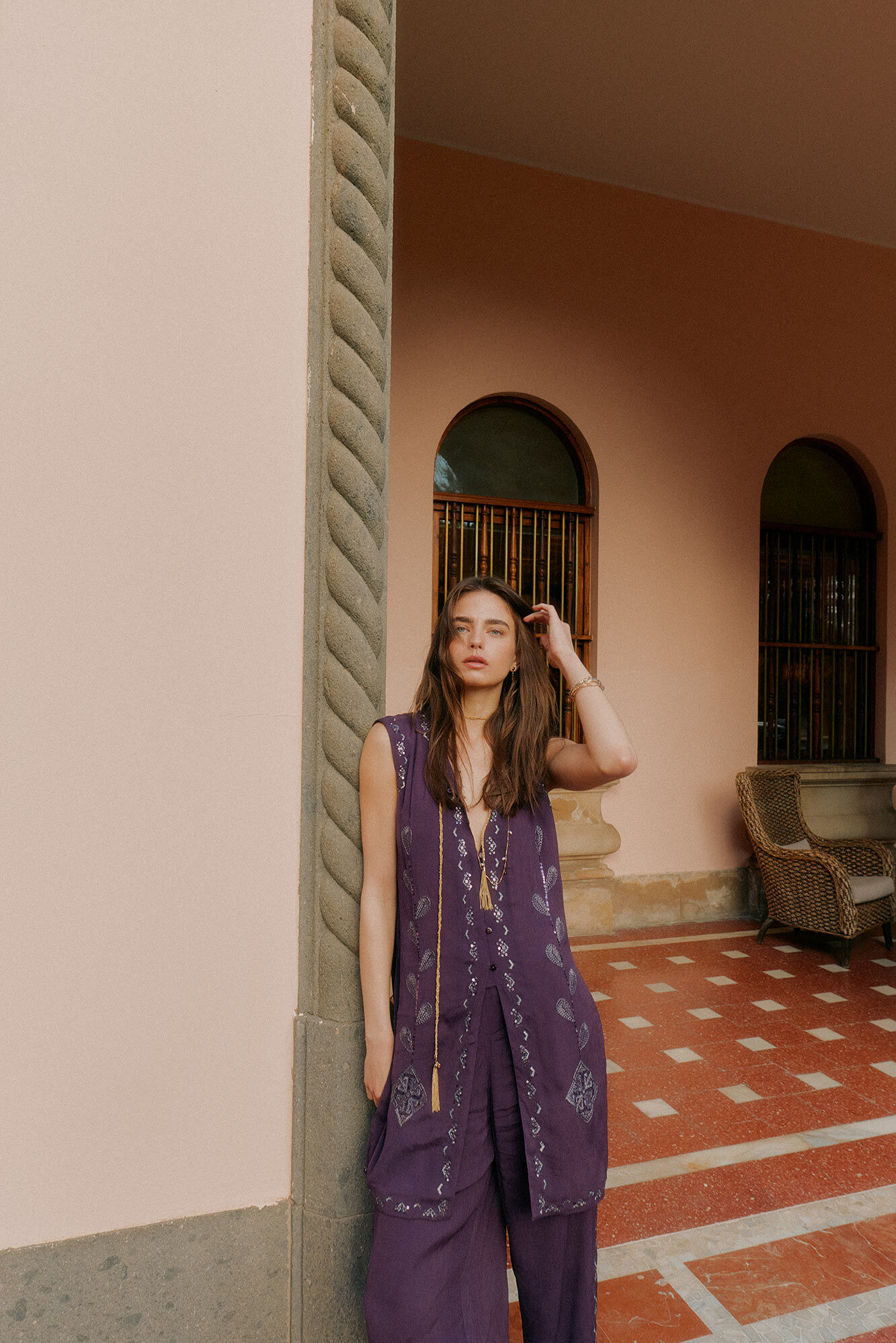 Hoss Intropia Cira. Blusa bordada