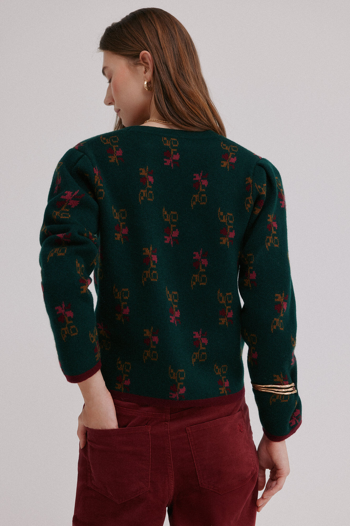 Hoss Intropia Itzel. Casaco de malha jacquard Multicolorido