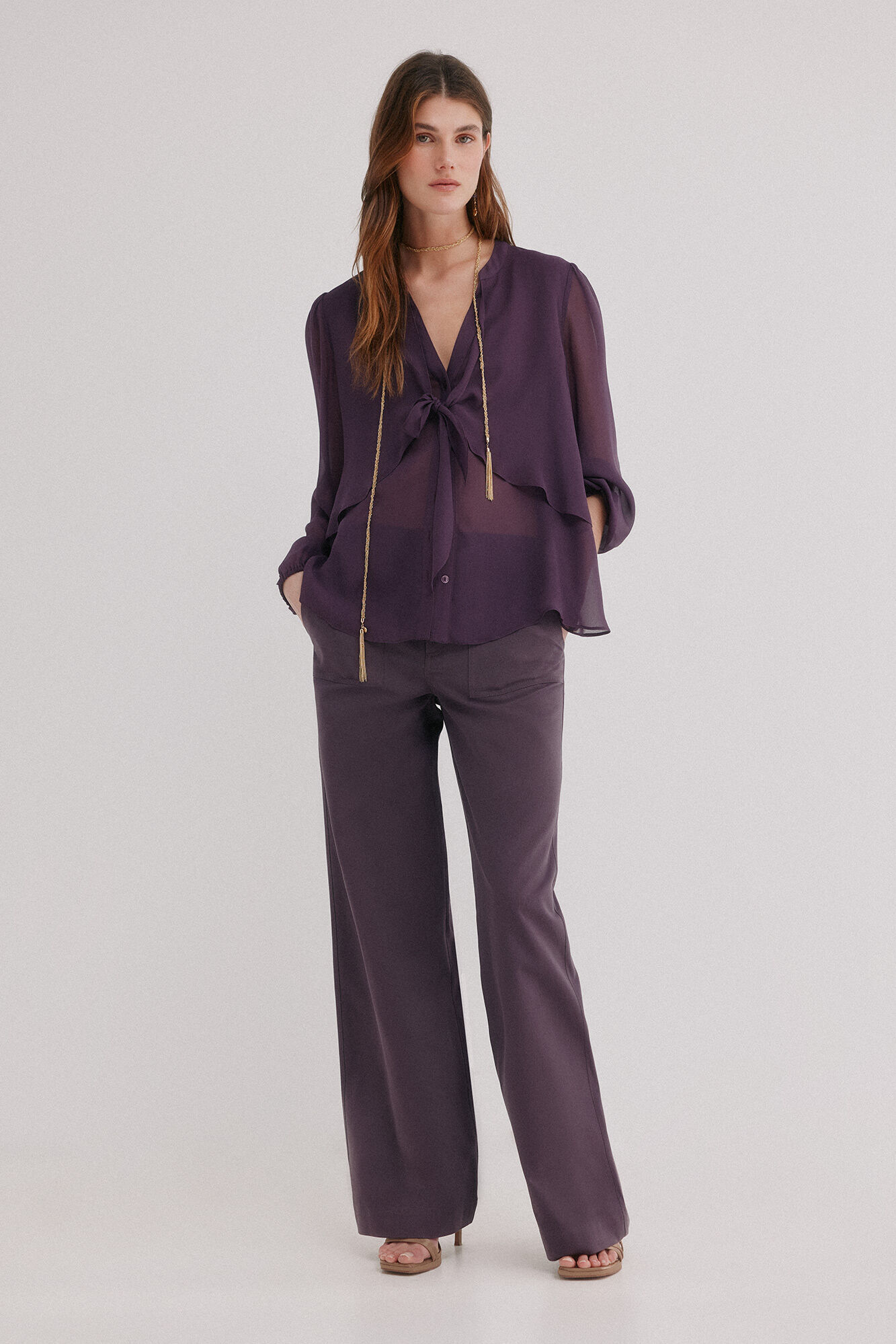 Hoss Intropia Gala. Blusa con lazada