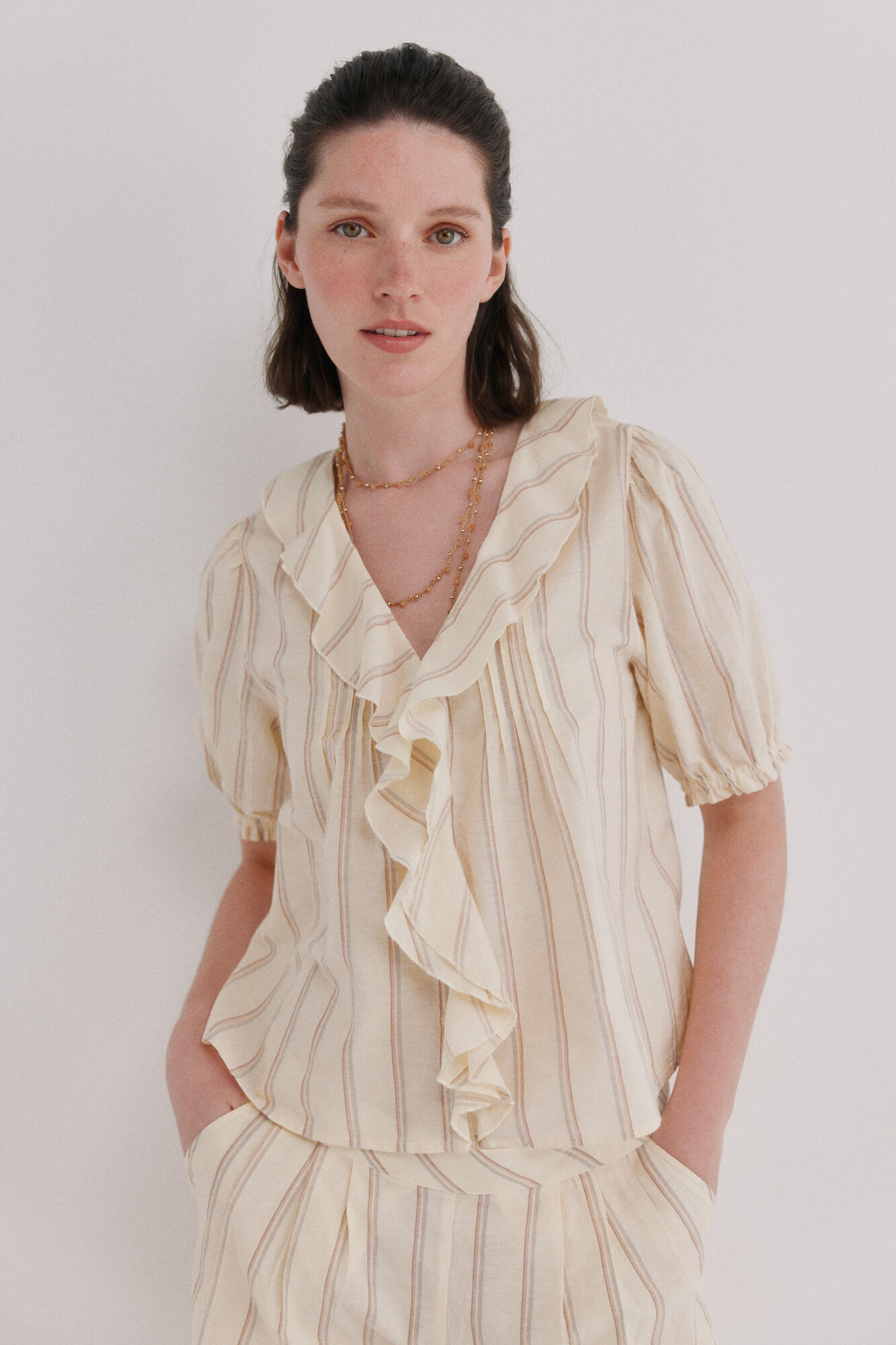 Hoss Intropia Camille. Blusa bordada