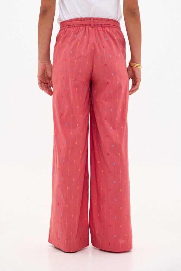 Hoss Intropia Phila. Cotton trousers with belt Coral