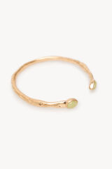 Hoss Intropia Leslie. Brazalete piedra ba&ntilde;ado en oro Verde