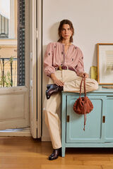 Hoss Intropia Bianca. Vaqueros bordados Marfil