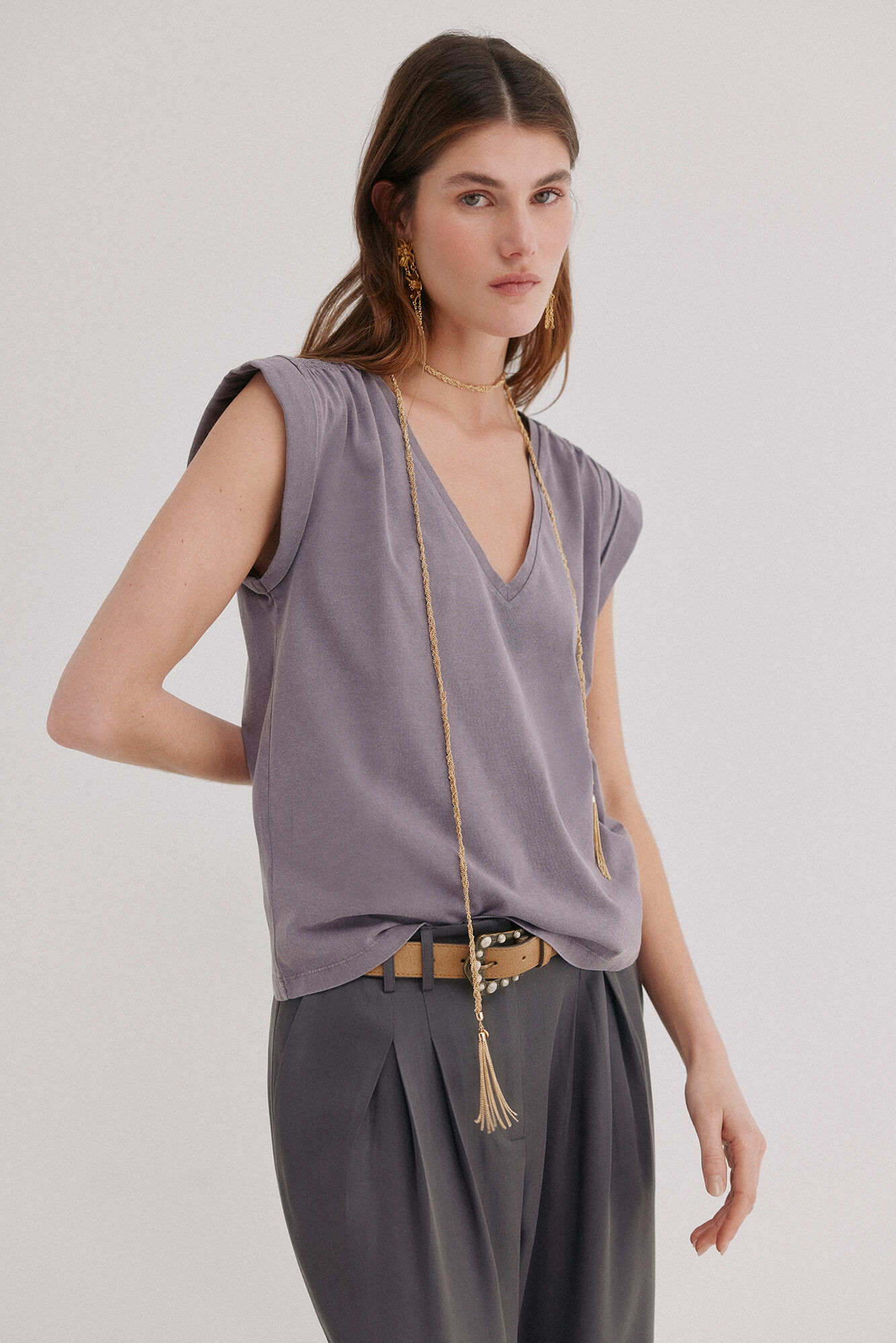 Hoss Intropia Mabel. Camiseta con solapa