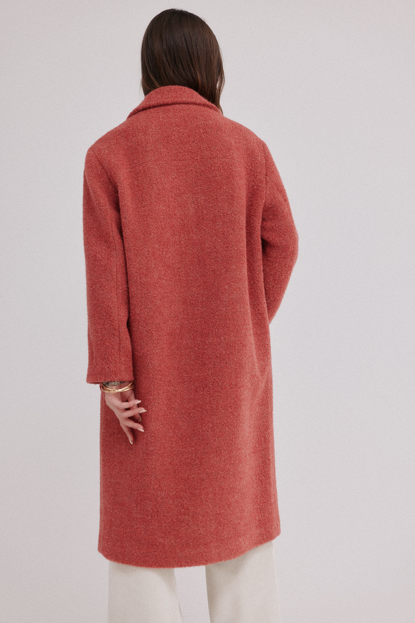 Hoss Intropia Flora. Abrigo con bolsillos Rosa