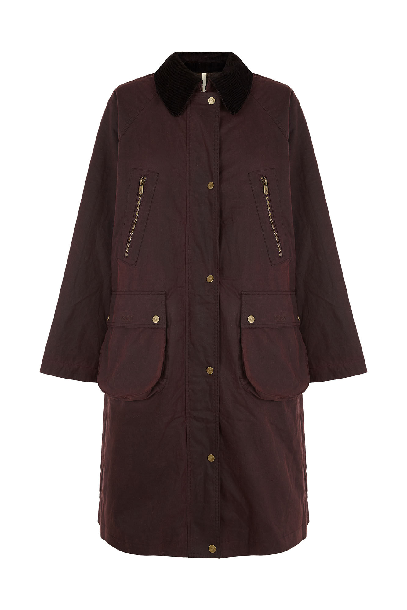 Hoss Intropia Damaris. Trench con bolsillos Granate