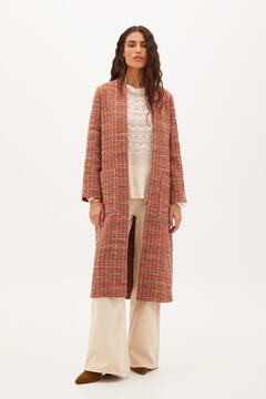 Hoss Intropia Nia. Long coat in patterned fabric Several