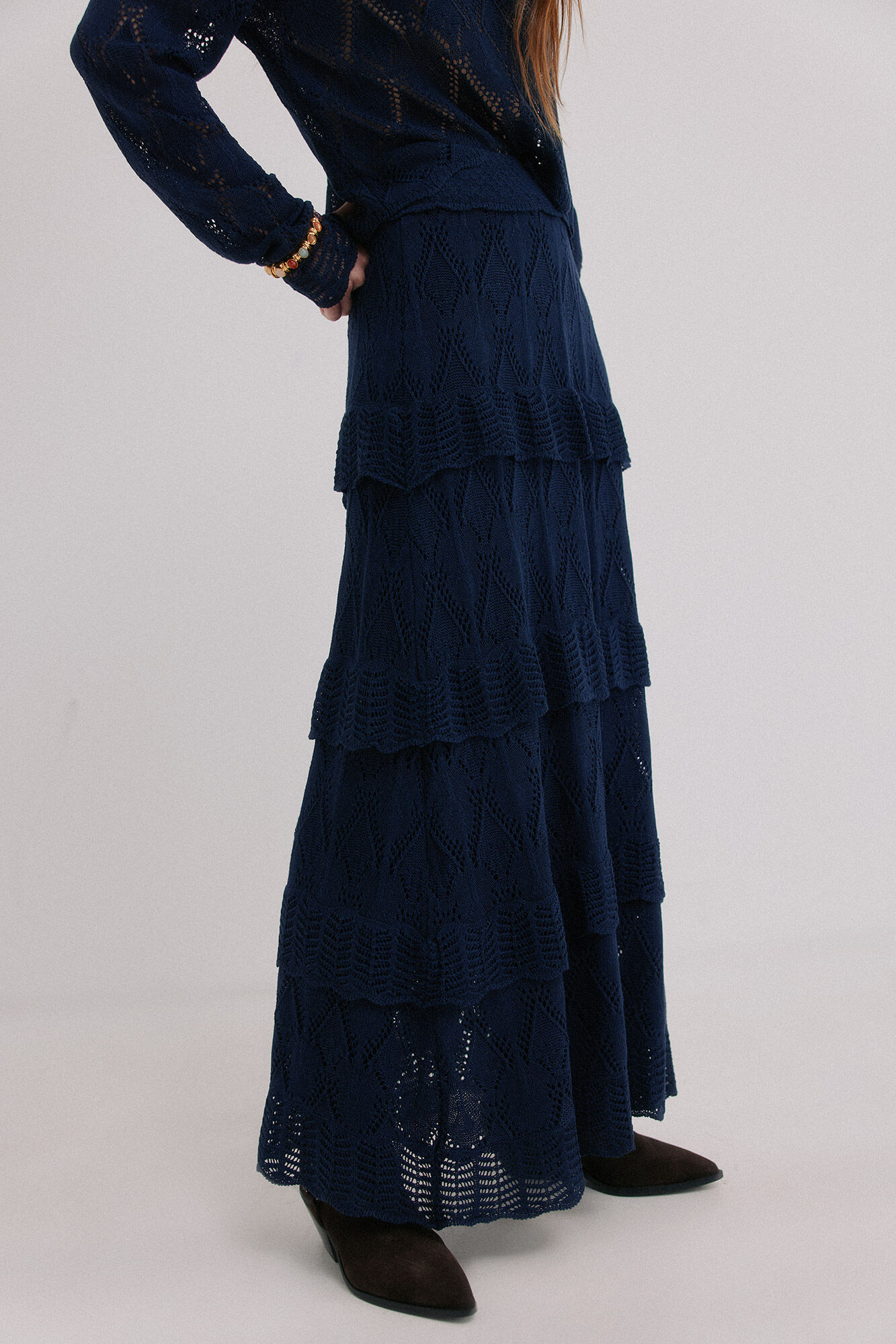 Hoss Intropia Renata. Falda midi tricot