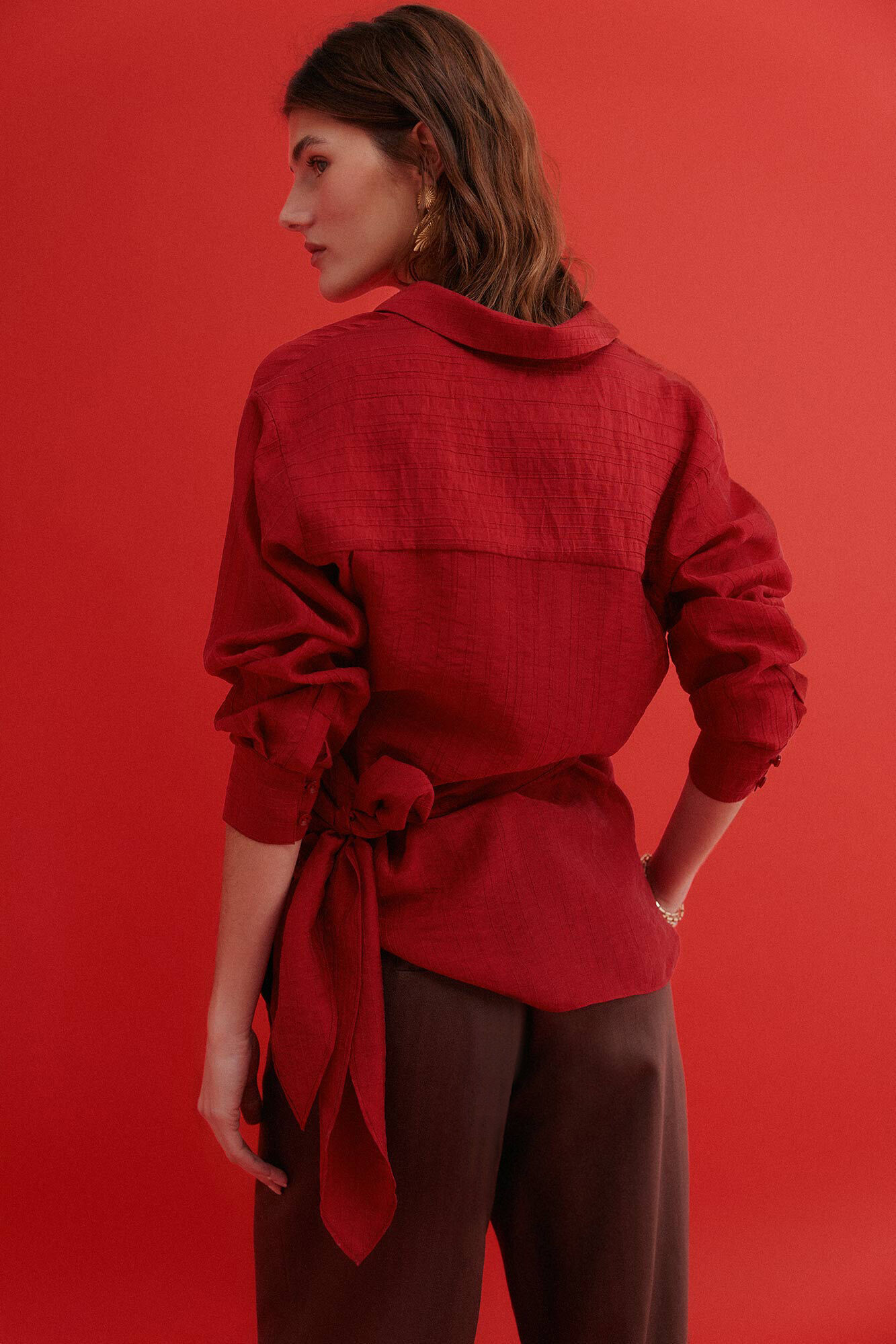 Hoss Intropia Striped blouse Cosette Red