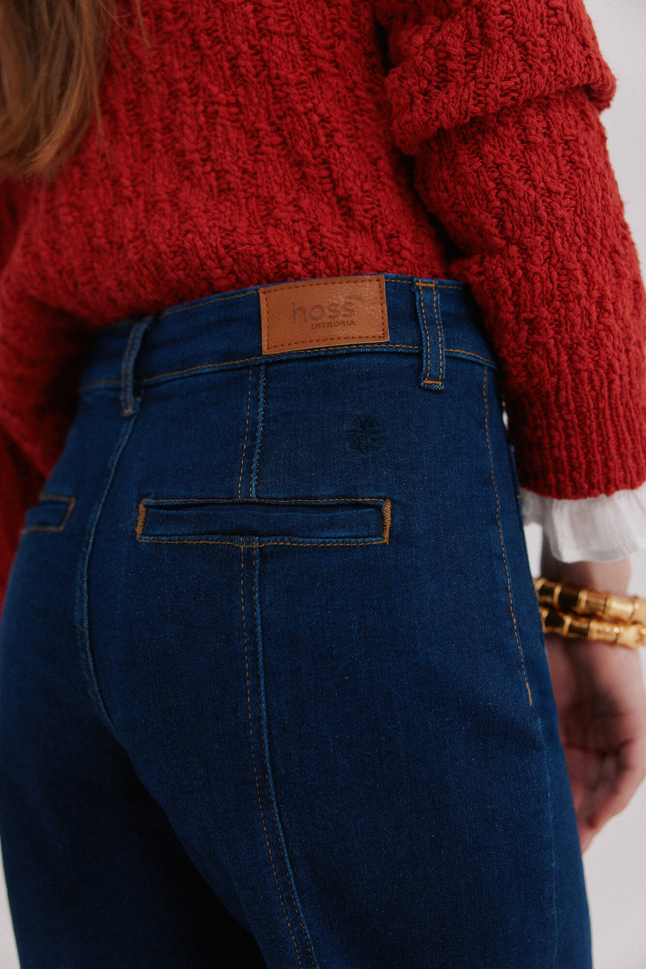 Hoss Intropia Bimba. Vaqueros wide leg Azul marino