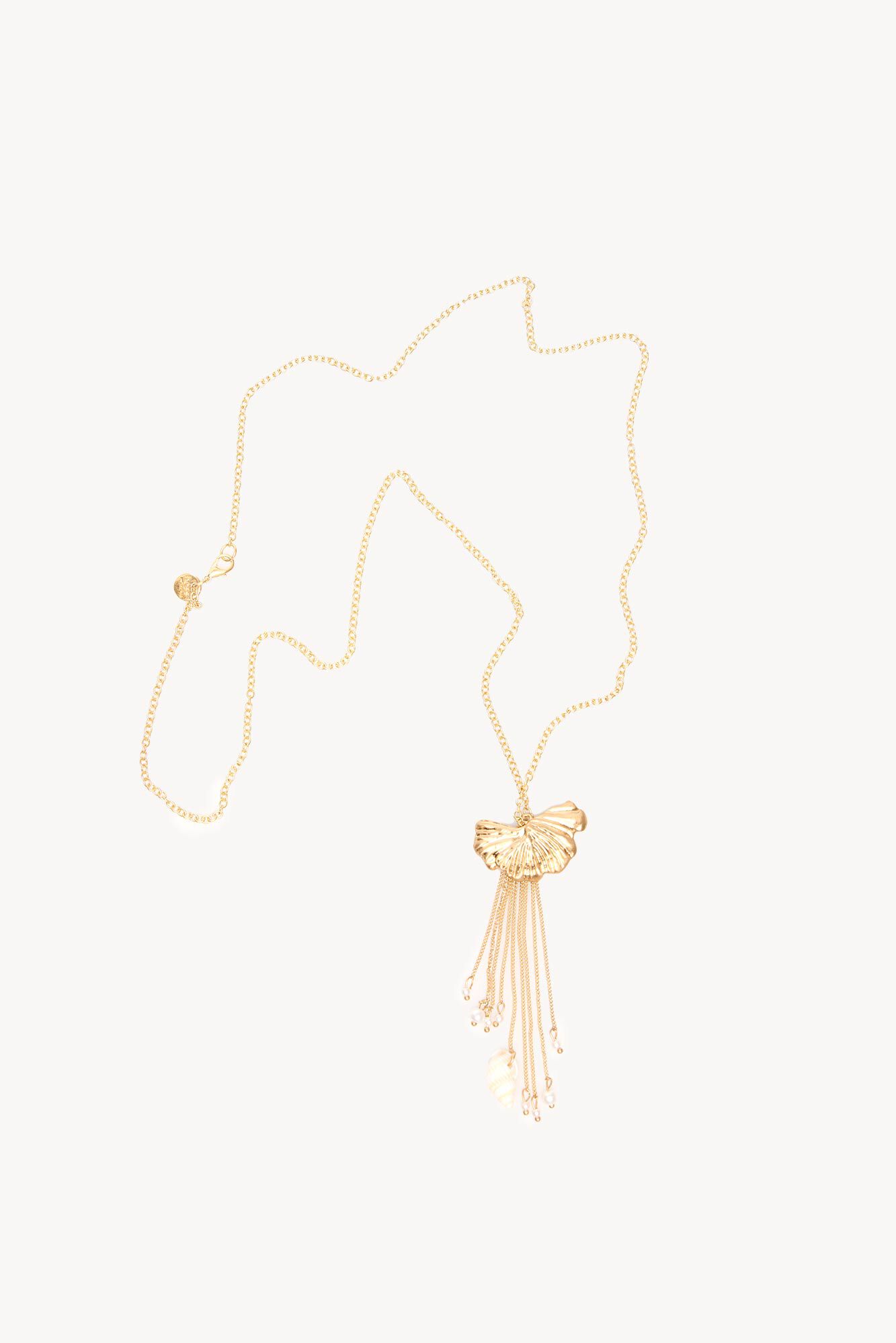 Hoss Intropia Neisa. Colar longo de moedas Dourado