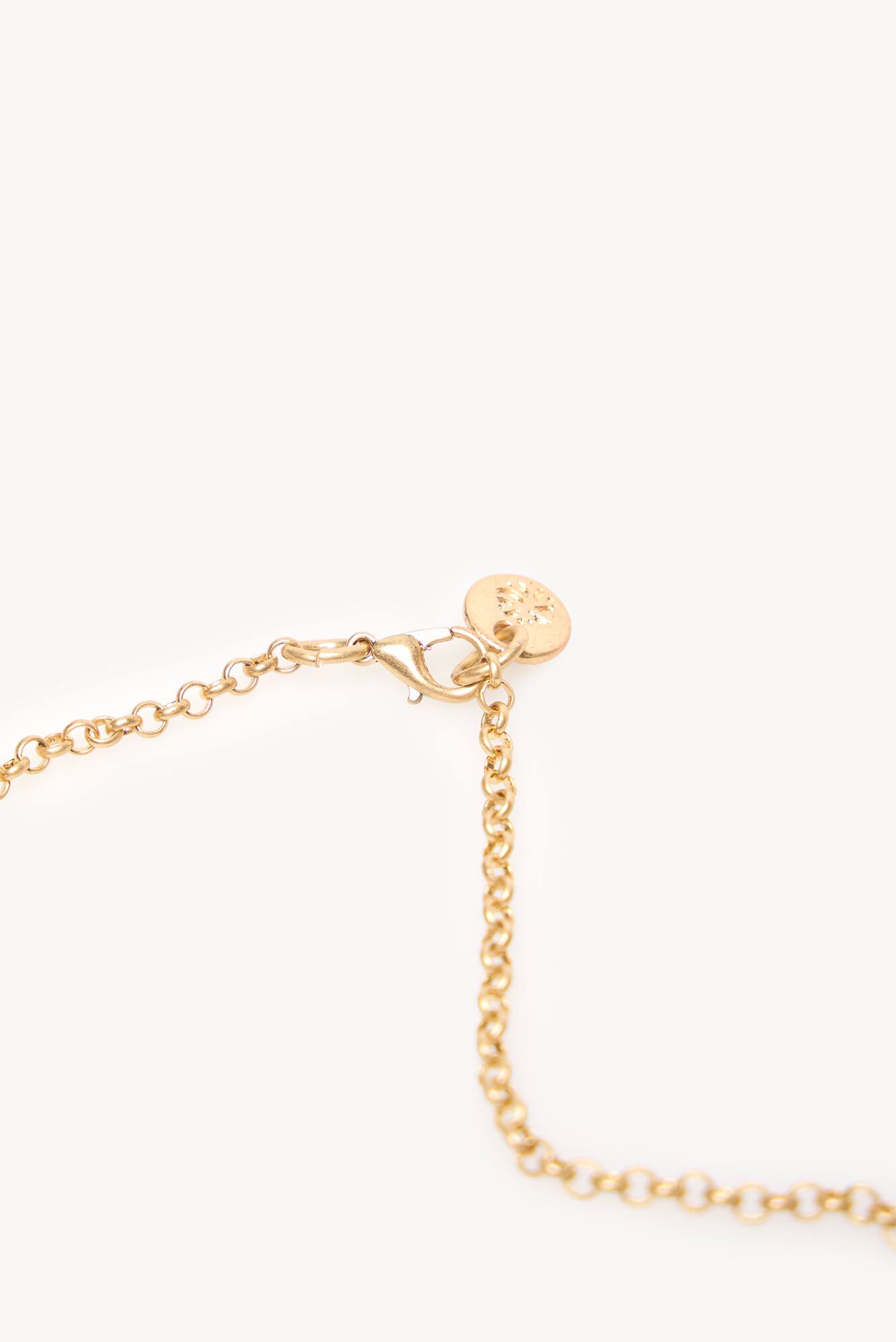 Hoss Intropia Matilda. Long natural stone necklace Gold